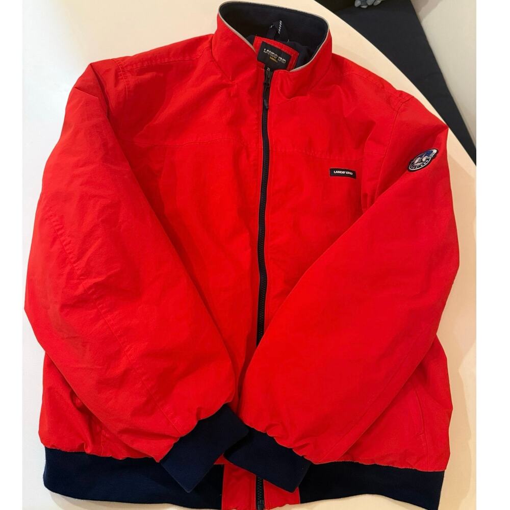 Lands End Squall Men’s Jacket Red Size XL